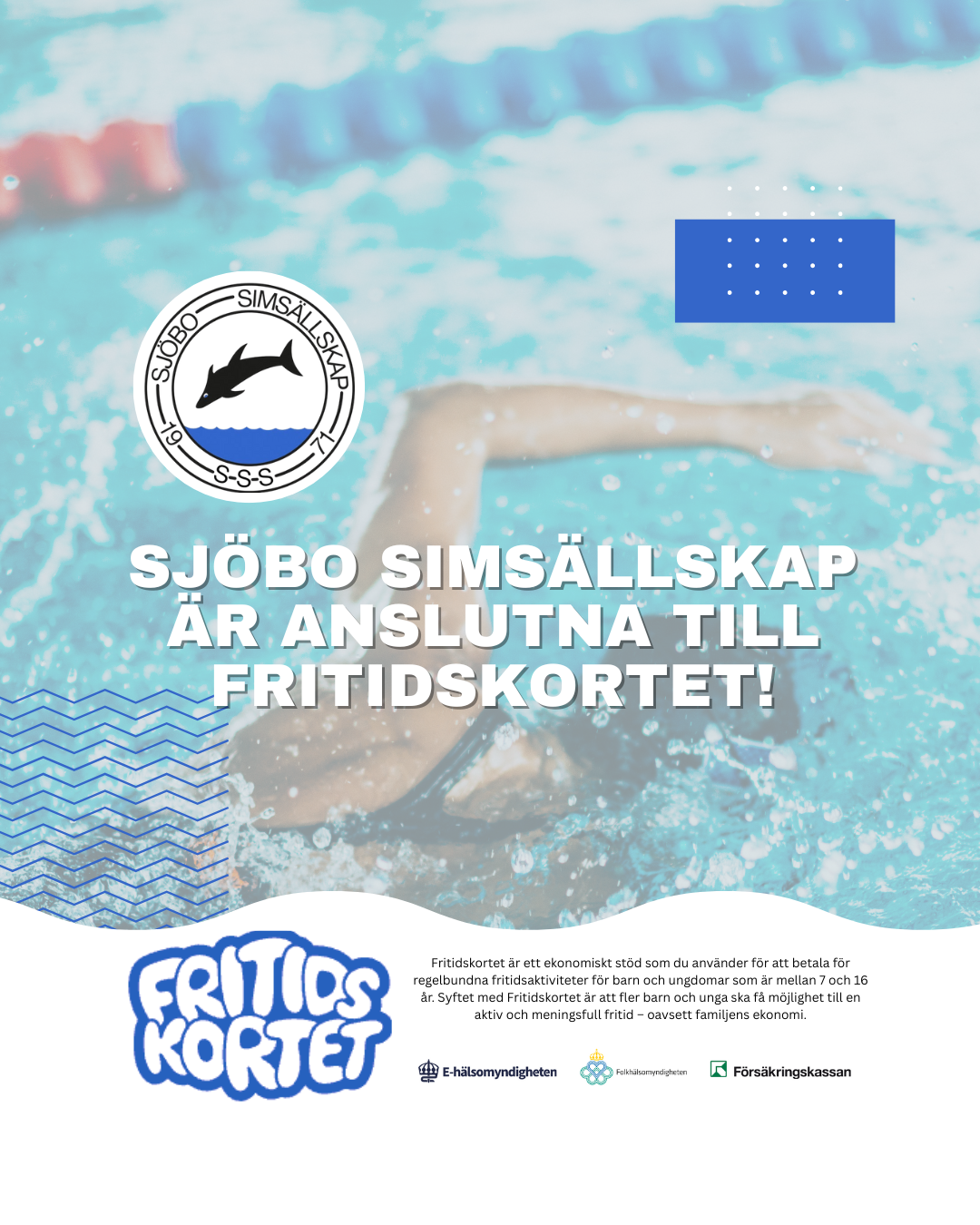 Kopia av Fritidskortet är pengar som du kan få för att betala för barnens fritidsaktiviteter. Varje barn får 550 kronor per år – från det år de fyller 7 till och med det år de fyller 16. Om din fa